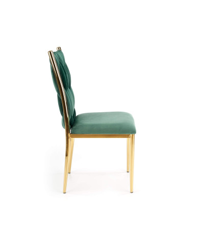 Krzesło K436 Ciemnozielone/złote-3 Krzesło K436 Ciemnozielone/złote-3