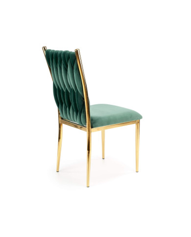 Krzesło K436 Ciemnozielone/złote-4 Krzesło K436 Ciemnozielone/złote-4