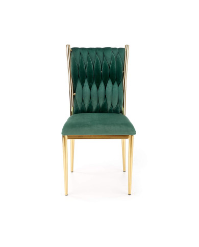 Krzesło K436 Ciemnozielone/złote-2 Krzesło K436 Ciemnozielone/złote-2
