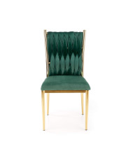 Krzesło K436 Ciemnozielone/złote-2