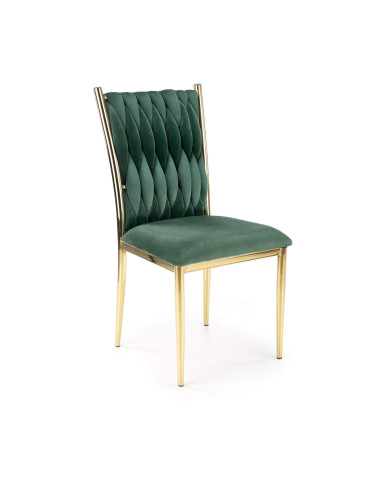 Krzesło K436 Ciemnozielone/złote-1 Krzesło K436 Ciemnozielone/złote-1
