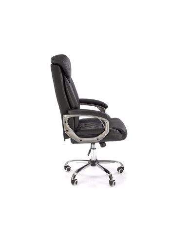 Fotel gabinetowy Helder, z podłokietnikami, czarny, mechanizm TILT, obrotowy, HALMAR Fotel gabinetowy Helder, z podłokietnikami, czarny, mechanizm TILT, obrotowy, HALMAR