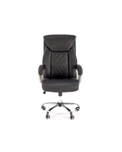 Fotel gabinetowy Helder, z podłokietnikami, czarny, mechanizm TILT, obrotowy, HALMAR Fotel gabinetowy Helder, z podłokietnikami, czarny, mechanizm TILT, obrotowy, HALMAR