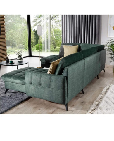 Narożnik Lukka OS+2F+OSB, 2 zagłówki, funkcja spania, pojemniki, regulowane zagłówki, Stagra Narożnik Lukka OS+2F+OSB, 2 zagłówki, funkcja spania, pojemniki, regulowane zagłówki, Stagra