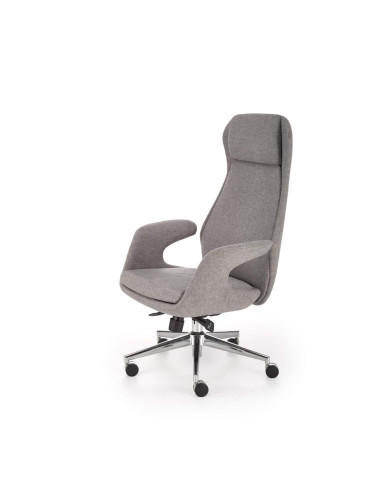 Fotel gabinetowy Kevin, z podłokietnikami, popielaty, mechanizm MULTIBLOCK, obrotowy, HALMAR Fotel gabinetowy Kevin, z podłokietnikami, popielaty, mechanizm MULTIBLOCK, obrotowy, HALMAR