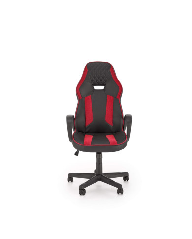 Fotel biurowy Ragnar, z podłokietnikami, czarny/czerwony, mechanizm TILT, obrotowy, HALMAR Fotel biurowy Ragnar, z podłokietnikami, czarny/czerwony, mechanizm TILT, obrotowy, HALMAR
