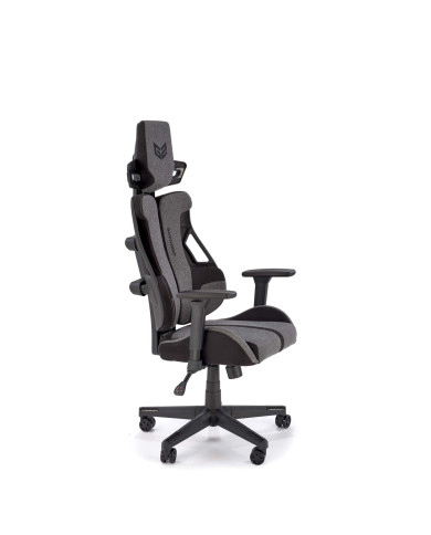 Fotel gamingowy Nitro 2, z regulowanymi podłokietnikami, czarny/popiel, mechanizm MULTIBLOCK, obrotowy, HALMAR Fotel gamingowy Nitro 2, z regulowanymi podłokietnikami, czarny/popiel, mechanizm MULTIBLOCK, obrotowy, HALMAR