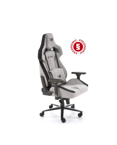Fotel gamingowy Alister, regulowane podłokietniki, czarny/popiel, mechanizm MULTIBLOCK, obrotowy, HALMAR Fotel gamingowy Alister, regulowane podłokietniki, czarny/popiel, mechanizm MULTIBLOCK, obrotowy, HALMAR