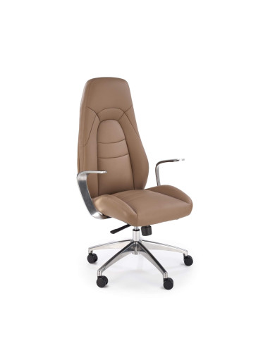 Fotel gabinetowy Darwin, z podłokietnikami, cappuccino, Multiblock, obrotowy, HALMAR Fotel gabinetowy Darwin, z podłokietnikami, cappuccino, Multiblock, obrotowy, HALMAR