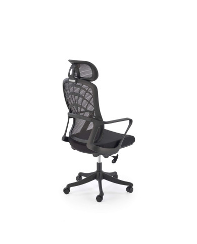 Fotel biurowy Vesuvio, podłokietniki, regulowany zagłówek, mechanizm Tilt, czarny, obrotowy, HALMAR Fotel biurowy Vesuvio, podłokietniki, regulowany zagłówek, mechanizm Tilt, czarny, obrotowy, HALMAR