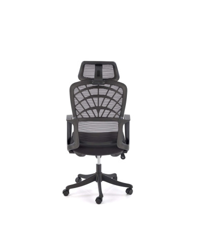 Fotel biurowy Vesuvio, podłokietniki, regulowany zagłówek, mechanizm Tilt, czarny, obrotowy, HALMAR Fotel biurowy Vesuvio, podłokietniki, regulowany zagłówek, mechanizm Tilt, czarny, obrotowy, HALMAR