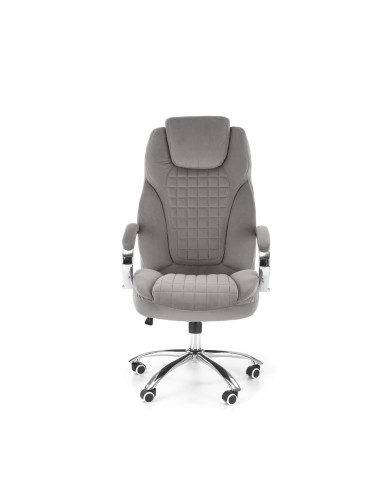 Fotel gabinetowy King 2, z podłokietnikami, popielaty, mechanizm Tilt, obrotowy, HALMAR Fotel gabinetowy King 2, z podłokietnikami, popielaty, mechanizm Tilt, obrotowy, HALMAR
