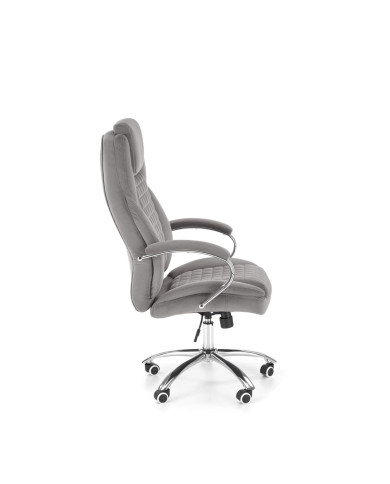 Fotel gabinetowy King 2, z podłokietnikami, popielaty, mechanizm Tilt, obrotowy, HALMAR Fotel gabinetowy King 2, z podłokietnikami, popielaty, mechanizm Tilt, obrotowy, HALMAR