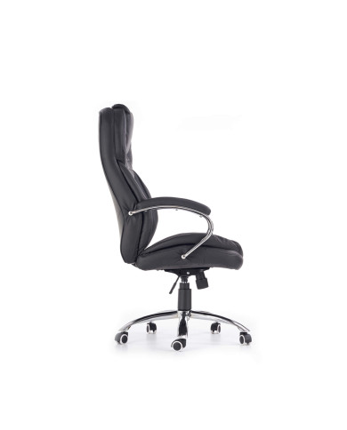 Fotel gabinetowy King, z podłokietnikami, czarny, mechanizm Tilt, obrotowy, HALMAR Fotel gabinetowy King, z podłokietnikami, czarny, mechanizm Tilt, obrotowy, HALMAR