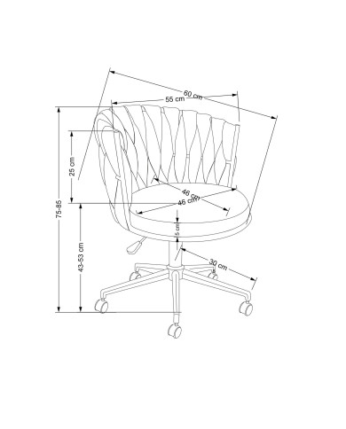 Fotel gabinetowy Talon, popielaty/czarny, obrotowy, HALMAR Fotel gabinetowy Talon, popielaty/czarny, obrotowy, HALMAR
