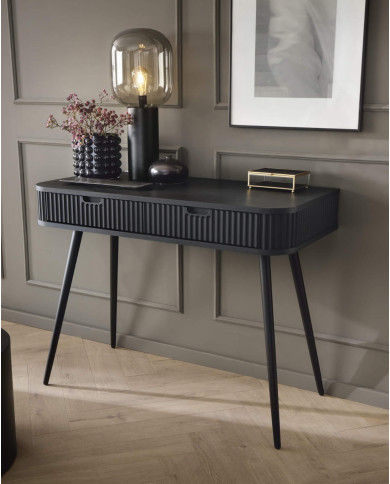 Toaletka, konsola Zova T-103, z szufladami, czarna, PIASKI Toaletka, konsola Zova T-103, z szufladami, czarna, PIASKI