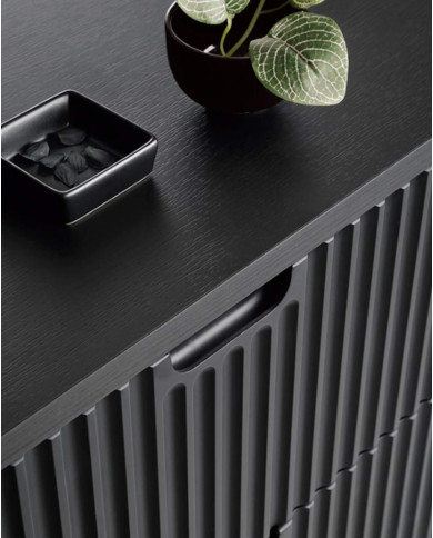 Toaletka, konsola Zova T-103, z szufladami, czarna, PIASKI Toaletka, konsola Zova T-103, z szufladami, czarna, PIASKI