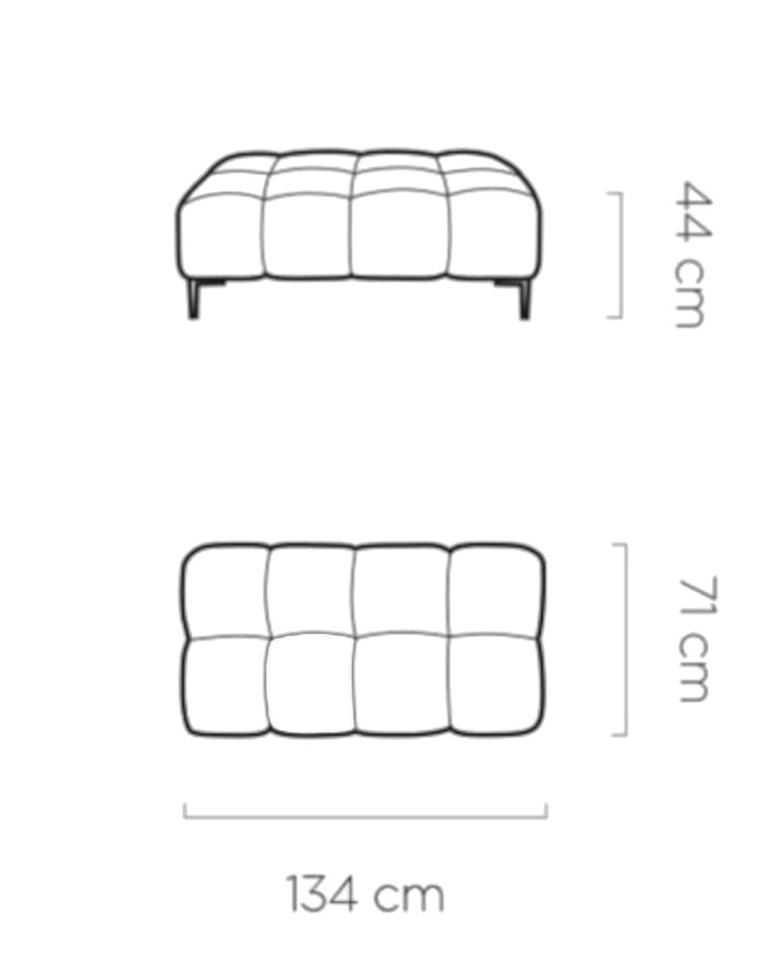 Pufa Plaza XL prostokątna, Wersal