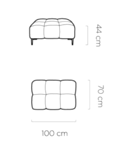 Pufa Plaza L, prostokątna, Wersal Pufa Plaza L, prostokątna, Wersal
