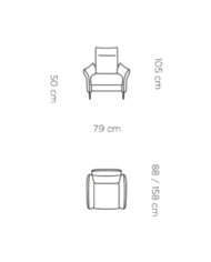 Fotel Xavi, funkcja relaks x 1 reclainer, Wersal