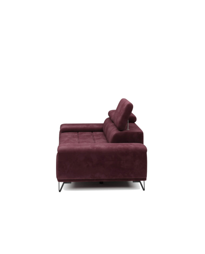 Sofa Palladio 2 E, elektrycznie wysuwane siedzisko, regulowane zagłówki, Wersal