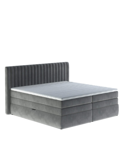 Łóżko kontynentalne Minola 160x200 cm, boxspring, tapicerowane, materace, pojemniki, Wersal Łóżko kontynentalne Minola 160x200 cm, boxspring, tapicerowane, materace, pojemniki, Wersal