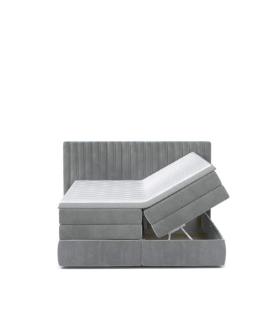 Łóżko kontynentalne Minola 180x200 cm, boxspring, tapicerowane, materace, pojemniki, Wersal Łóżko kontynentalne Minola 180x200 cm, boxspring, tapicerowane, materace, pojemniki, Wersal