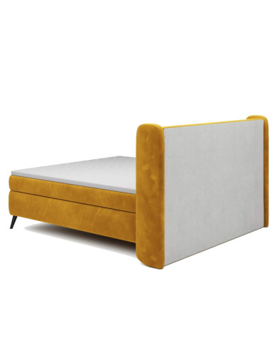 Łóżko kontynentalne Madison 140x200 cm, boxspring, tapicerowane, materace, Wersal Łóżko kontynentalne Madison 140x200 cm, boxspring, tapicerowane, materace, Wersal
