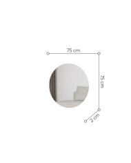 Garderoba Trend TS-08, lustro z oświetleniem, LENART