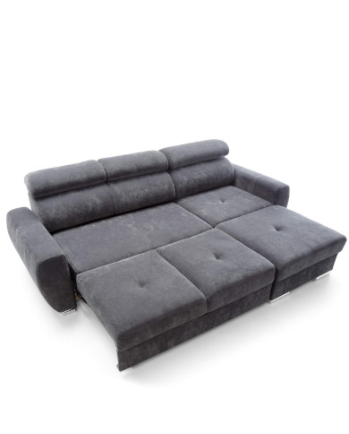 Narożnik Sofia, funkcja spania, pojemnik, regulowane zagłówki, COMFORTEO Narożnik Sofia, funkcja spania, pojemnik, regulowane zagłówki, COMFORTEO