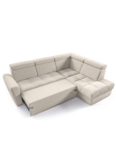 Narożnik Riva Zamknięty, funkcja spania, pojemnik, regulowane zagłówki, COMFORTEO Narożnik Riva Zamknięty, funkcja spania, pojemnik, regulowane zagłówki, COMFORTEO