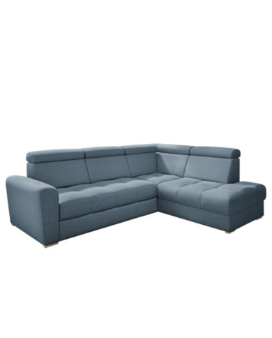 Narożnik Riva Zamknięty, funkcja spania, pojemnik, regulowane zagłówki, COMFORTEO Narożnik Riva Zamknięty, funkcja spania, pojemnik, regulowane zagłówki, COMFORTEO