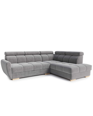 Narożnik Daytona, funkcja spania, pojemnik, regulowane zagłówki, COMFORTEO Narożnik Daytona, funkcja spania, pojemnik, regulowane zagłówki, COMFORTEO