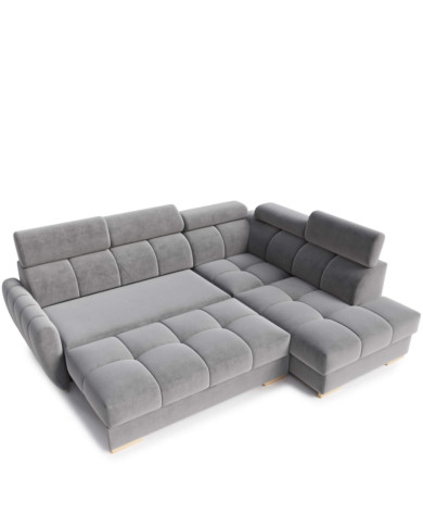 Narożnik Daytona, funkcja spania, pojemnik, regulowane zagłówki, COMFORTEO Narożnik Daytona, funkcja spania, pojemnik, regulowane zagłówki, COMFORTEO
