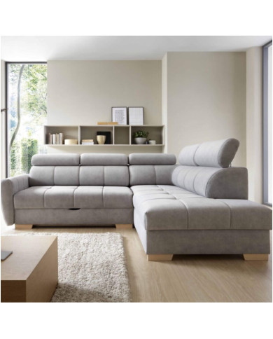 Narożnik Daytona, funkcja spania, pojemnik, regulowane zagłówki, COMFORTEO Narożnik Daytona, funkcja spania, pojemnik, regulowane zagłówki, COMFORTEO