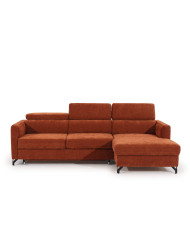 Narożnik Marozzo 3FB+OSB, funkcja spania, pojemnik, regulowane zagłówki, Stagra