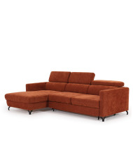 Narożnik Marozzo 3FB+OSB, funkcja spania, pojemnik, regulowane zagłówki, Stagra