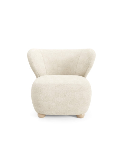 Fotel uszak Avis 2, drewniane nóżki, Laski Meble