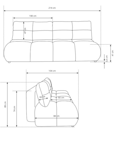 Sofa Milo, funkcja spania, pojemnik, Laski Meble Sofa Milo, funkcja spania, pojemnik, Laski Meble