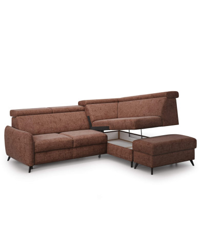 Narożnik Comfy z dostawką, funkcja spania, pojemnik, regulowane zagłówki, SWEET SIT Narożnik Comfy z dostawką, funkcja spania, pojemnik, regulowane zagłówki, SWEET SIT
