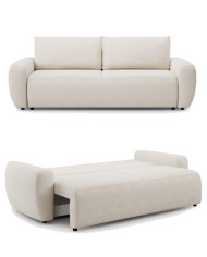 Sofa Shaggy, funkcja spania, pojemnik, Sweet Sit