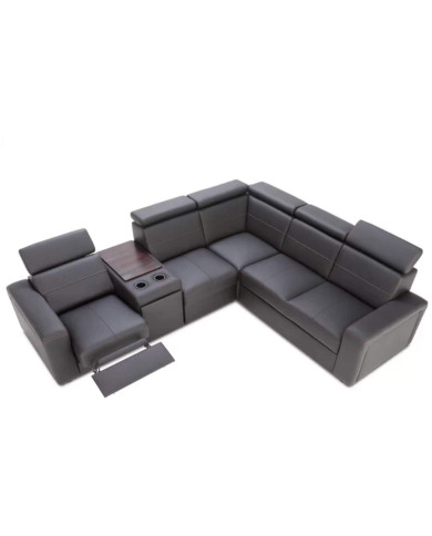 Narożnik Basic 3, funkcja spania, sterowana elektrycznie funkcja relaks, stolik, szafka, regulowane zagłówki, Ideal Sofa Narożnik Basic 3, funkcja spania, sterowana elektrycznie funkcja relaks, stolik, szafka, regulowane zagłówki, Ideal Sofa