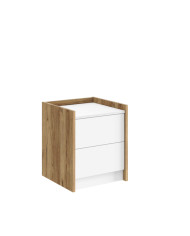 Szafka pod biurko/ kontenerek Smart, 2 szuflady, dąb pradawny/ biały mat, HUBERTUS