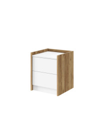 Szafka pod biurko/ kontenerek Smart, 2 szuflady, dąb pradawny/ biały mat, HUBERTUS