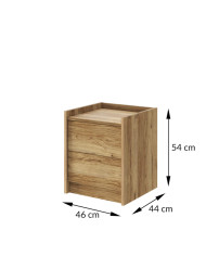 Szafka pod biurko/ kontenerek Smart, 2 szuflady, dąb pradawny, HUBERTUS
