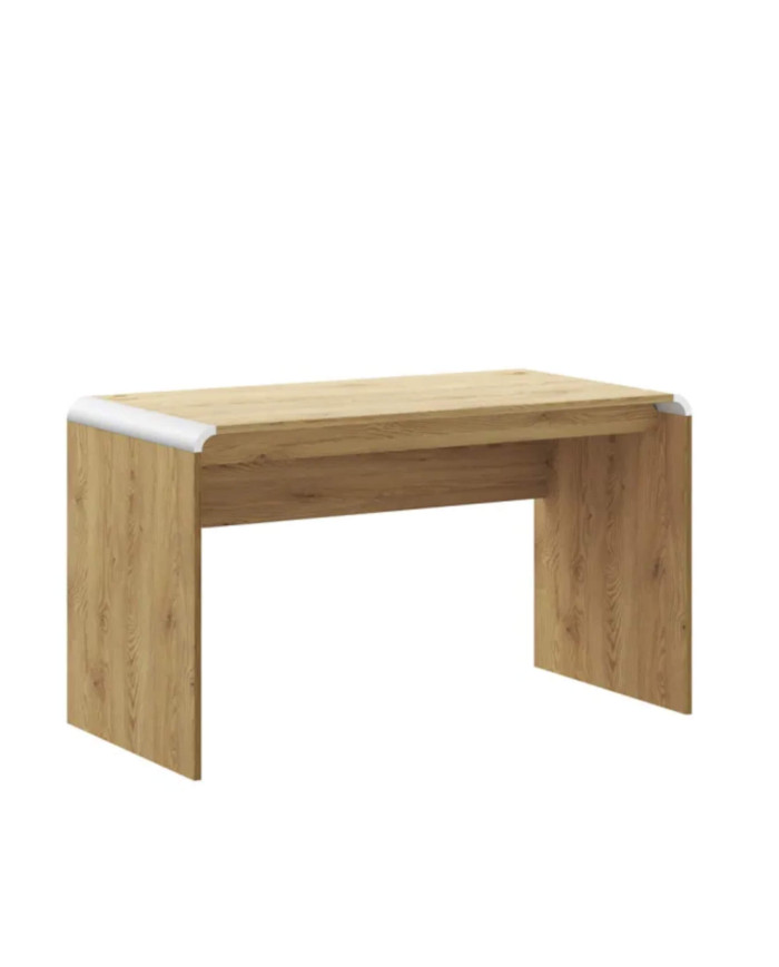 Biurko Milano 100, dąb słoneczny/ biały połysk, 100/60/72 cm, HUBERTUS