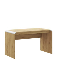 Biurko Milano 100, dąb słoneczny/ biały połysk, 100/60/72 cm, HUBERTUS