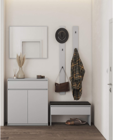 Garderoba Simply SM-05, wieszak pionowy, panel, szary, LENART Garderoba Simply SM-05, wieszak pionowy, panel, szary, LENART