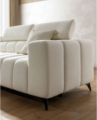 Narożnik Ragusso L, OS+R+3FB, funkcja spania, pojemnik, regulowane zagłówki, Stagra