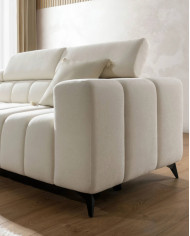 Narożnik Ragusso L, OS+R+3FB, funkcja spania, pojemnik, regulowane zagłówki, Stagra